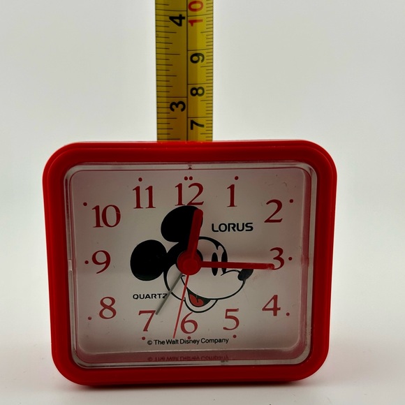Vintage, Walt Disney Mickey Mouse Travel Alarm Clock by Lorus Quartz - Picture 6 of 6